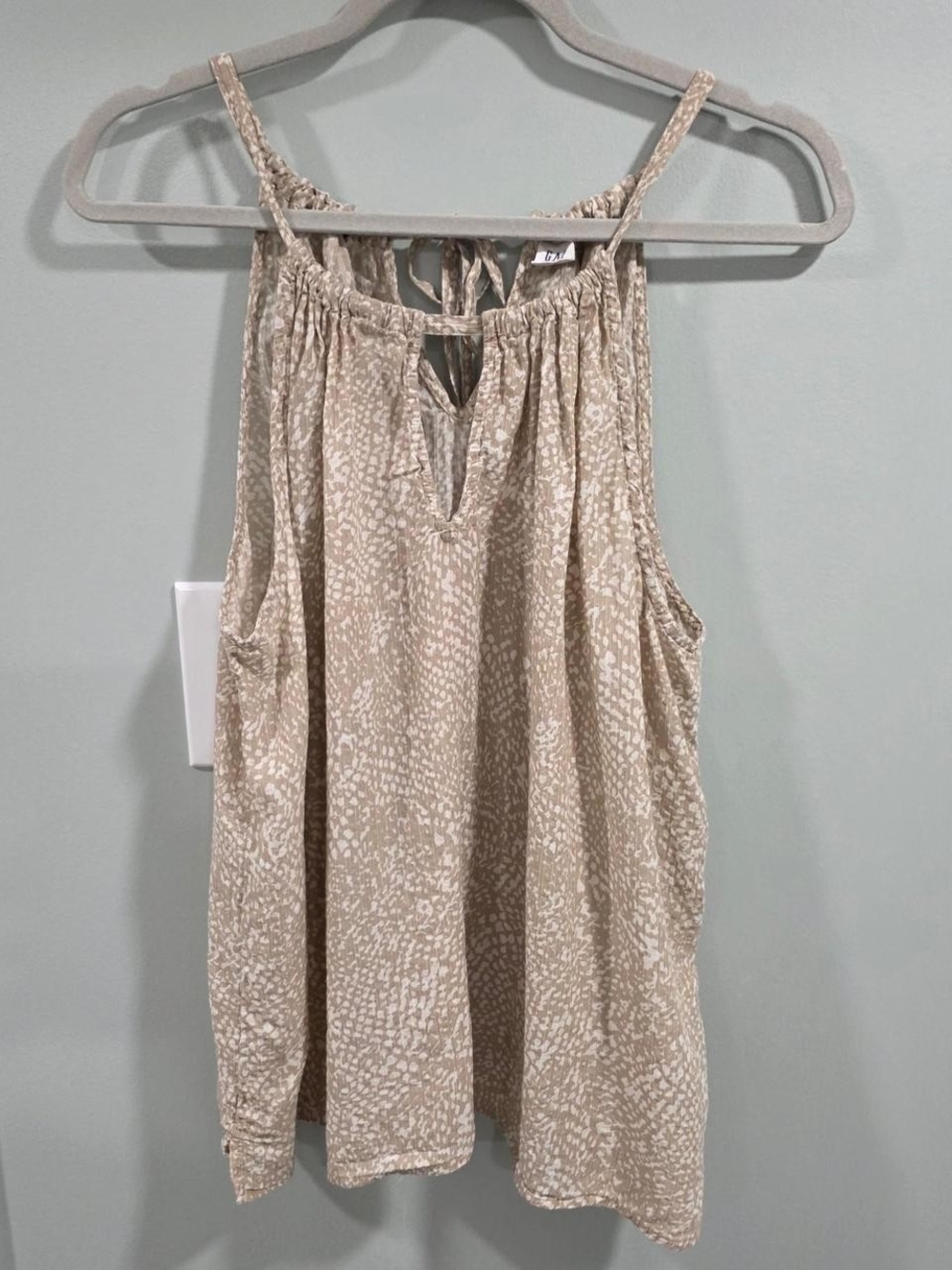 GAP Beige Printed Halter Cami